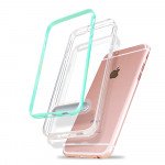 Wholesale iPhone SE (2020) / 8 / 7 Clear Armor Bumper Kickstand Case (Black)